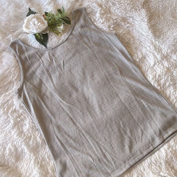 Essentials by Milano Grey & Silver Studded Tank Top - Picture 9 of 10